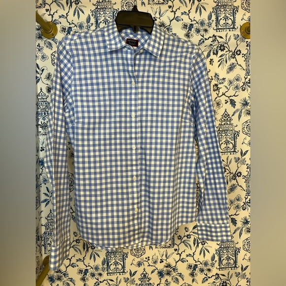 UNTUCKit Tops - UNTUCKit Women’s Blue Gingham Shirt